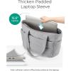 image:imageBAGSMART Tote Bag for Women Lightweight Puffy Tote Bag with Compartments Shoulder Bag Handbag for Travel Work Gym  Lightweight Puffy Quilted for Travel WorkLight Gray