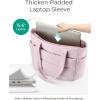 image:imageBAGSMART Tote Bag for Women Lightweight Puffy Tote Bag with Compartments Shoulder Bag Handbag for Travel Work Gym  Lightweight Puffy Quilted for Travel WorkPink