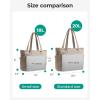 image:imageBAGSMART Tote Bag for Women Lightweight Puffy Tote Bag with Compartments Shoulder Bag Handbag for Travel Work Gym  Lightweight Puffy Quilted for Travel WorkGrayish Brown