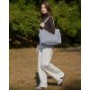 image:imageBAGSMART Tote Bag for Women Lightweight Puffy Tote Bag with Compartments Shoulder Bag Handbag for Travel Work Gym  Lightweight Puffy Quilted for Travel WorkDark Grey
