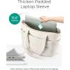 image:imageBAGSMART Tote Bag for Women Lightweight Puffy Tote Bag with Compartments Shoulder Bag Handbag for Travel Work Gym  Lightweight Puffy Quilted for Travel WorkBeige