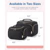 image:imageBAGSMART Travel Toiletry Bag for Women Cosmetic Bag Makeup Bag Organizer with Handle Travel Bag for Toiletries Travel Accessories Full Sized ContainerBlack