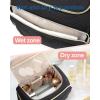 image:imageBAGSMART Travel Toiletry Bag for Women Cosmetic Bag Makeup Bag Organizer with Handle Travel Bag for Toiletries Travel Accessories Full Sized ContainerBlack