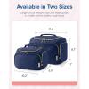 image:imageBAGSMART Travel Toiletry Bag for Women Cosmetic Bag Makeup Bag Organizer with Handle Travel Bag for Toiletries Travel Accessories Full Sized ContainerNavy