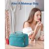 image:imageBAGSMART Travel Toiletry Bag for Women Cosmetic Bag Makeup Bag Organizer with Handle Travel Bag for Toiletries Travel Accessories Full Sized ContainerBlue
