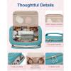 image:imageBAGSMART Travel Toiletry Bag for Women Cosmetic Bag Makeup Bag Organizer with Handle Travel Bag for Toiletries Travel Accessories Full Sized ContainerBlue