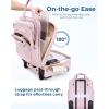 image:imageBAGSMART Underseat Carry On Luggage Airline approved16inch Small Underseater Softside Travel Suitcase with Wheels Lightweight Overnight Rolling Carryon Luggage for Women Men WeekenderBlackPink
