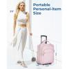 image:imageBAGSMART Underseat Carry On Luggage Airline approved16inch Small Underseater Softside Travel Suitcase with Wheels Lightweight Overnight Rolling Carryon Luggage for Women Men WeekenderBlackPink