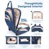 image:imageBAGSMART Underseat Carry On Luggage Airline approved16inch Small Underseater Softside Travel Suitcase with Wheels Lightweight Overnight Rolling Carryon Luggage for Women Men WeekenderBlackBlue