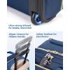 image:imageBAGSMART Underseat Carry On Luggage Airline approved16inch Small Underseater Softside Travel Suitcase with Wheels Lightweight Overnight Rolling Carryon Luggage for Women Men WeekenderBlackBlue