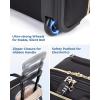 image:imageBAGSMART Underseat Carry On Luggage Airline approved16inch Small Underseater Softside Travel Suitcase with Wheels Lightweight Overnight Rolling Carryon Luggage for Women Men WeekenderBlackBlack