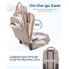 image:imageBAGSMART Underseat Carry On Luggage Airline approved16inch Small Underseater Softside Travel Suitcase with Wheels Lightweight Overnight Rolling Carryon Luggage for Women Men WeekenderBlackBrown