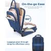image:imageBAGSMART Underseat Carry On Luggage Airline approved16inch Small Underseater Softside Travel Suitcase with Wheels Lightweight Overnight Rolling Carryon Luggage for Women Men WeekenderBlackBlue