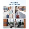 image:imageBAGSMART Underseat Carry On Luggage Airline approved16inch Small Underseater Softside Travel Suitcase with Wheels Lightweight Overnight Rolling Carryon Luggage for Women Men WeekenderBlackPurple