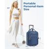 image:imageBAGSMART Underseat Carry On Luggage Airline approved16inch Small Underseater Softside Travel Suitcase with Wheels Lightweight Overnight Rolling Carryon Luggage for Women Men WeekenderBlackBlue