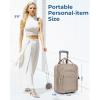 image:imageBAGSMART Underseat Carry On Luggage Airline approved16inch Small Underseater Softside Travel Suitcase with Wheels Lightweight Overnight Rolling Carryon Luggage for Women Men WeekenderBlackBrown