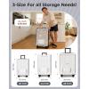 image:imageBAGSMART Vacuum Bags for Travel with Rechargeable Air Pump Portable Space Saver Bags for Travel amp Home Vacuum Compression Seal Bag for Clothing Blanket 21 Pack MulticolorGray