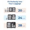 image:imageBAGSMART WaterResistant Packing Cubes  6 PCS Travel Essentials Compression Packing Cubes for Suitcases Lightweight Grey