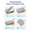 image:imageBAGSMART WaterResistant Packing Cubes  6 PCS Travel Essentials Compression Packing Cubes for Suitcases Lightweight Grey