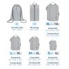 image:imageBAGSMART WaterResistant Packing Cubes  6 PCS Travel Essentials Compression Packing Cubes for Suitcases Lightweight Grey