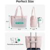 image:imageBAGSMART Yoga Tote Bag for Women with Knotted Handle Lightweight Pilates Bag with Yoga Mat Holder Gym Bag for Work Travel  for 156 Laptop for 40oz Tumbler Waterproof amp Durable Yoga Mat Bag Carrier 23L Handbag Shoulder Sling BagBaby Pink