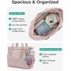 image:imageBAGSMART Yoga Tote Bag for Women with Knotted Handle Lightweight Pilates Bag with Yoga Mat Holder Gym Bag for Work Travel  for 156 Laptop for 40oz Tumbler Waterproof amp Durable Yoga Mat Bag Carrier 23L Handbag Shoulder Sling BagBaby Pink