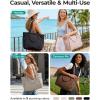 image:imageBAGSMART Yoga Tote Bag for Women with Knotted Handle Lightweight Pilates Bag with Yoga Mat Holder Gym Bag for Work Travel  for 156 Laptop for 40oz Tumbler Waterproof amp Durable Yoga Mat Bag Carrier 23L Handbag Shoulder Sling BagCoffee Brown