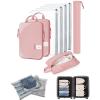 image:imageBAGSMART 8 Pcs Compression Packing Bags Set with 4 Pack Vacuum Bags Storage for Cruise Travel Essentials Handrolled Space Saver Vacuum Storage Bags Baby Pink