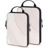 image:imageBAGSMART Compression Packing Cubes 6 Set4 Set2 Set Travel Packing Cubes for Carry on Suitcases Compression Suitcase Organizers Bag Set amp Travel Cubes for Luggage Lightweight Packing OrganizersWhite Opal2 Set