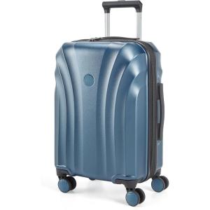 image:imageBAGSMART Carry On Luggage 22x14x9 Airline Approved with TSA Lock Expandable Hard Shell Suitcase with Spinner Wheels Lightweight 20 Inch Travel Rolling CarryOn Luggage Light BlueLight Blue