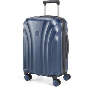 image:imageBAGSMART Carry On Luggage 22x14x9 Airline Approved with TSA Lock Expandable Hard Shell Suitcase with Spinner Wheels Lightweight 20 Inch Travel Rolling CarryOn Luggage Light BlueDark Blue