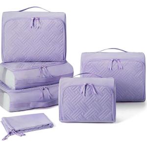 image:imageBAGSMART Packing Cubes for Suitcases 6 Set Suitcase Organizer Bags Set