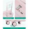 image:imageBAGSMART Carry On Luggage 22x14x9 Airline Approved with Spinner Wheels Travel TSA Approved 100 PC Hard Shell Suitcases 20 Inch Expandable Luggage with TSA Lock Dark Sea GreenAtlas Pink