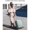 image:imageBAGSMART Carry On Luggage 22x14x9 Airline Approved with Spinner Wheels Travel TSA Approved 100 PC Hard Shell Suitcases 20 Inch Expandable Luggage with TSA Lock Dark Sea GreenDark Sea Green