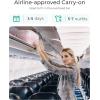 image:imageBAGSMART Carry On Luggage 22x14x9 Airline Approved with Spinner Wheels Travel TSA Approved 100 PC Hard Shell Suitcases 20 Inch Expandable Luggage with TSA Lock Dark Sea GreenAtlas Pink