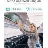 image:imageBAGSMART Carry On Luggage 22x14x9 Airline Approved with Spinner Wheels Travel TSA Approved 100 PC Hard Shell Suitcases 20 Inch Expandable Luggage with TSA Lock Dark Sea GreenDark Sea Green