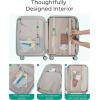 image:imageBAGSMART Carry On Luggage 22x14x9 Airline Approved with Spinner Wheels Travel TSA Approved 100 PC Hard Shell Suitcases 20 Inch Expandable Luggage with TSA Lock Dark Sea GreenDark Sea Green