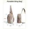 image:imageBAGSMART Small Crossbody Bags for Women Puffer Sling Bag Fanny Packs Purses Hobo Handbag for Daily Travel HikingCamel