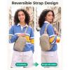 image:imageBAGSMART Small Crossbody Bags for Women Puffer Sling Bag Fanny Packs Purses Hobo Handbag for Daily Travel HikingCamel