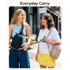 image:imageBAGSMART Small Crossbody Bags for Women Puffer Sling Bag Fanny Packs Purses Hobo Handbag for Daily Travel HikingChocolate