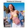 image:imageBAGSMART Small Crossbody Bags for Women Puffer Sling Bag Fanny Packs Purses Hobo Handbag for Daily Travel HikingCoral