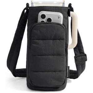 image:imageBAGSMART Magnetic 40oz Water Bottle Holder with Strap Crossbody Purse Gym Accessories for WomenBlack
