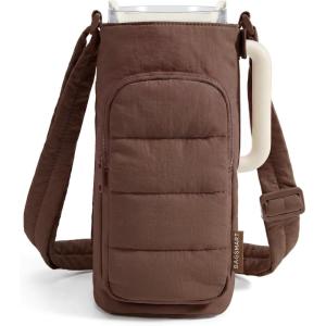image:imageBAGSMART Magnetic 40oz Water Bottle Holder with Strap Crossbody Purse Gym Accessories for WomenChocolate