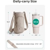 image:imageBAGSMART 40oz Magnetic Water Bottle Holder with Strap Drink Carrier Bag Crossbody Gym Bag Gym Accessories for WomenMenBlack