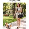 image:imageBAGSMART Canvas Tote Bag for Women Work Tote Bag with Zipper Crossbody Handbag for Travel Teacher NurseBlack