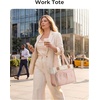 image:imageBAGSMART Canvas Tote Bag for Women Work Tote Bag with Zipper Crossbody Handbag for Travel Teacher NurseCamel