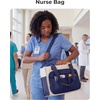 image:imageBAGSMART Canvas Tote Bag for Women Work Tote Bag with Zipper Crossbody Handbag for Travel Teacher NurseDeep Blue