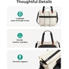 image:imageBAGSMART Canvas Tote Bag for Women Work Tote Bag with Zipper Crossbody Handbag for Travel Teacher NurseKhaki