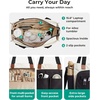 image:imageBAGSMART Canvas Tote Bag for Women Work Tote Bag with Zipper Crossbody Handbag for Travel Teacher NurseKhaki
