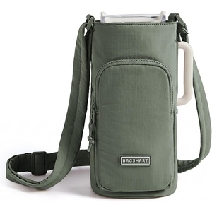 image:imageBAGSMART 40oz Magnetic Water Bottle Holder with Strap Drink Carrier Bag Crossbody Gym Bag Gym Accessories for WomenMenSage